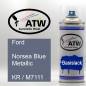 Preview: Ford, Norsea Blue Metallic, KR / M7111: 400ml Sprühdose, von ATW Autoteile West.